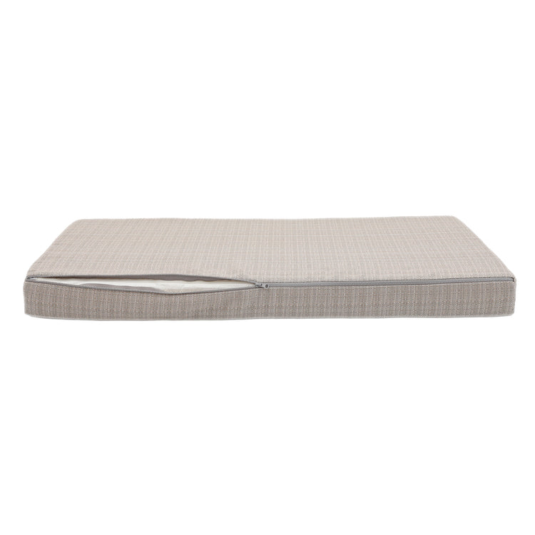Coussins pour salon de jardin déhoussable 120x60cm Beige chiné noir - Deco-arts.fr