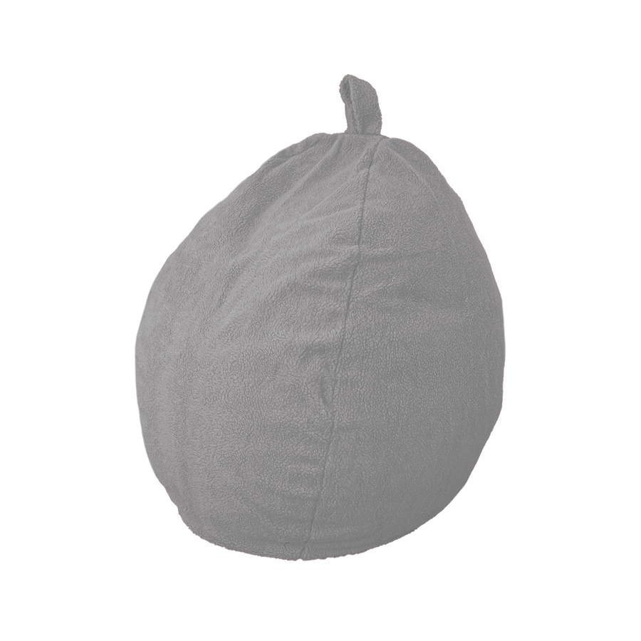 Pouf poire XL d'intérieur en tissu sherpa, tejido sherpa