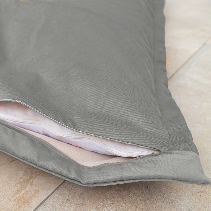 Puf Gigante XXL 190x155 Gris Claro, para interior