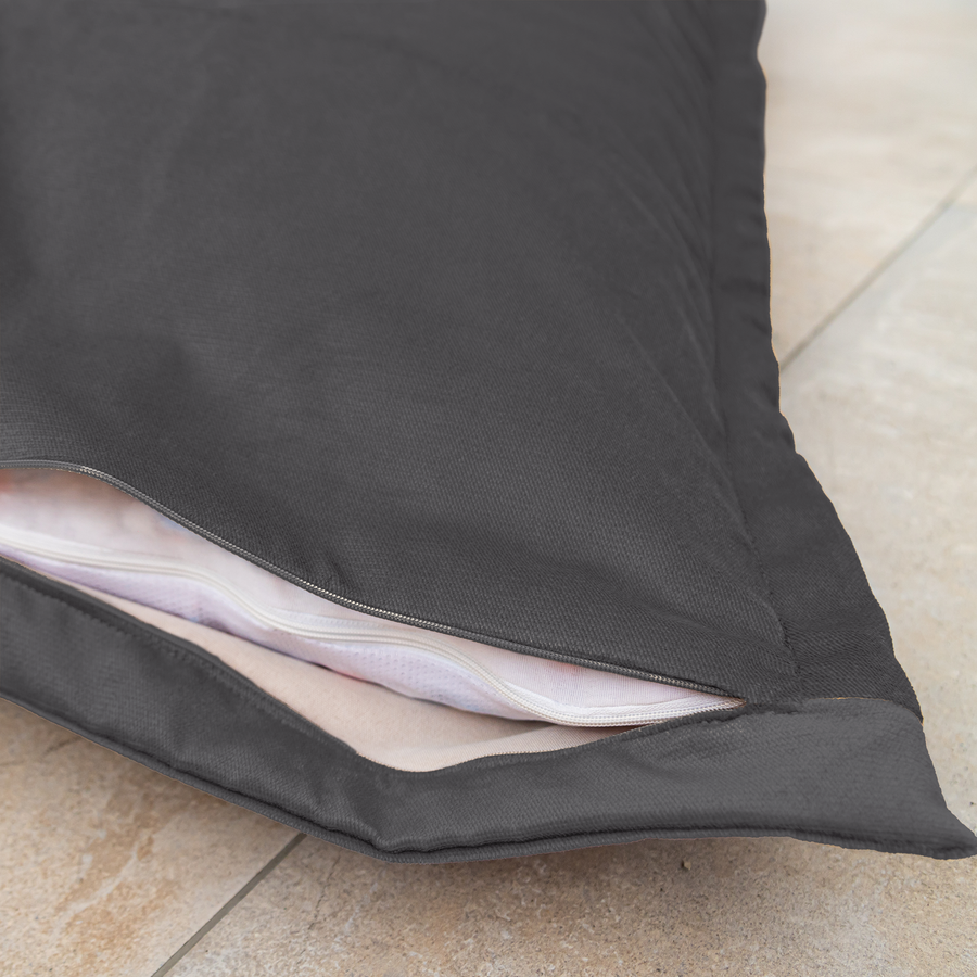 Puf Gigante XXL 190x155 Gris Oscuro, para interior