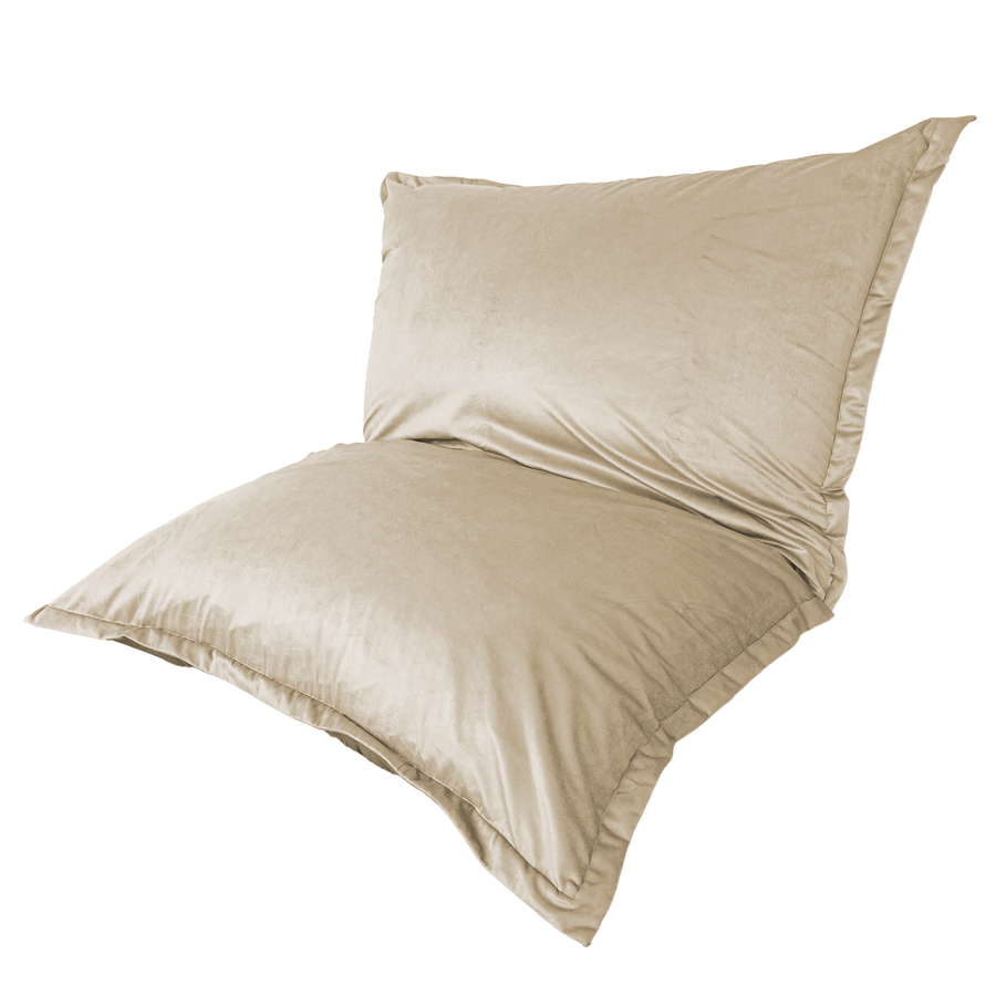 Puf Gigante XXL 190x155 Crema, funda desenfundable