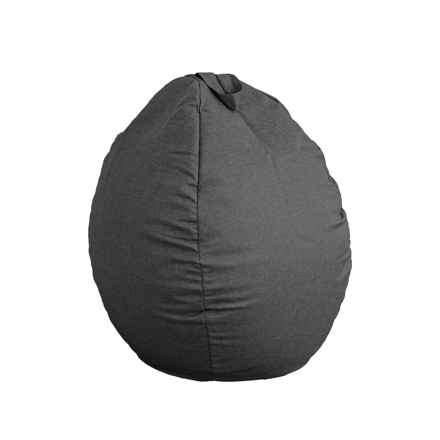 Pouf poire XL d'intérieur en tissu effet lin, tejido efecto lino