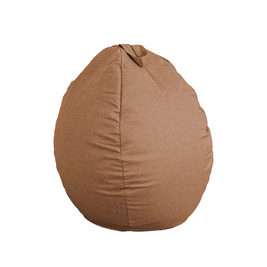 Pouf poire XL d'intérieur en tissu effet lin, tejido efecto lino