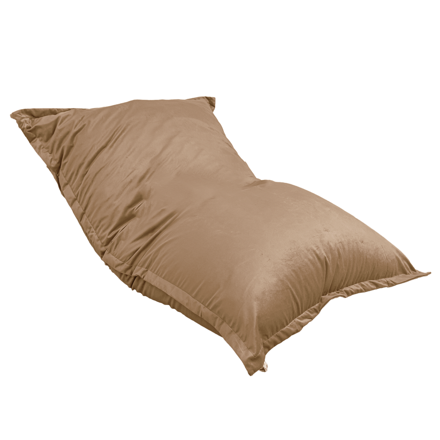 Puf Gigante XXL 190x155 Beige, relleno de copos de espuma