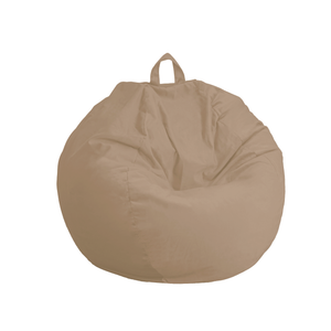 Puf Pera Gigante XXL 120x150 Beige - Terciopelo y Espuma (Gran Lujo y Confort)