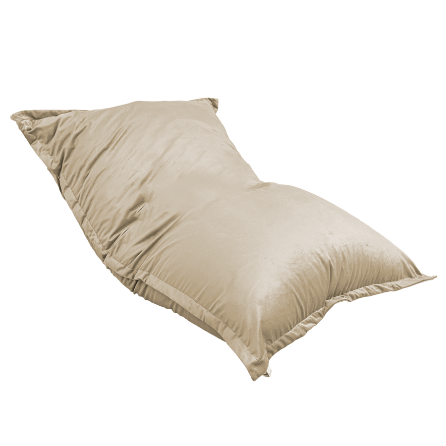 Puf Gigante XXL 190x155 Crema, relleno de copos de espuma