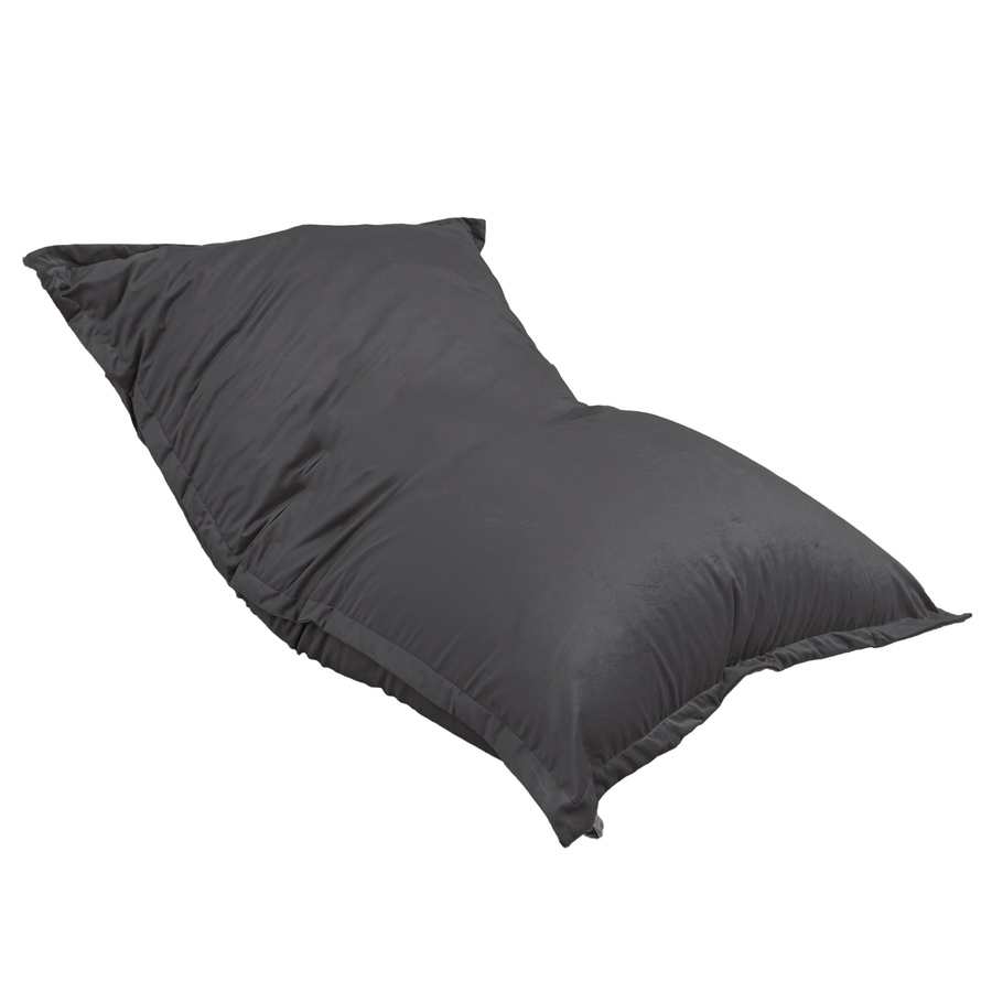 Puf Gigante XXL 190x155 Gris Oscuro, relleno de copos de espuma
