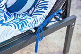 Ensemble Coussin pour Chaise Longue et Traversin 195x60x5cm & 45x18cm Motif Feuillage - Deco-arts.fr