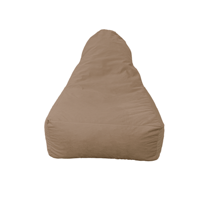 Pouf fauteuil XXL d'intérieur en tissu velours - 120x70x90 cm - Beige - Deco-arts.fr