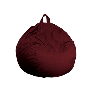 Puf Pera Gigante XXL 120x150 Ciruela - Tissu Efecto Lino y Espuma (Salón Elegante)