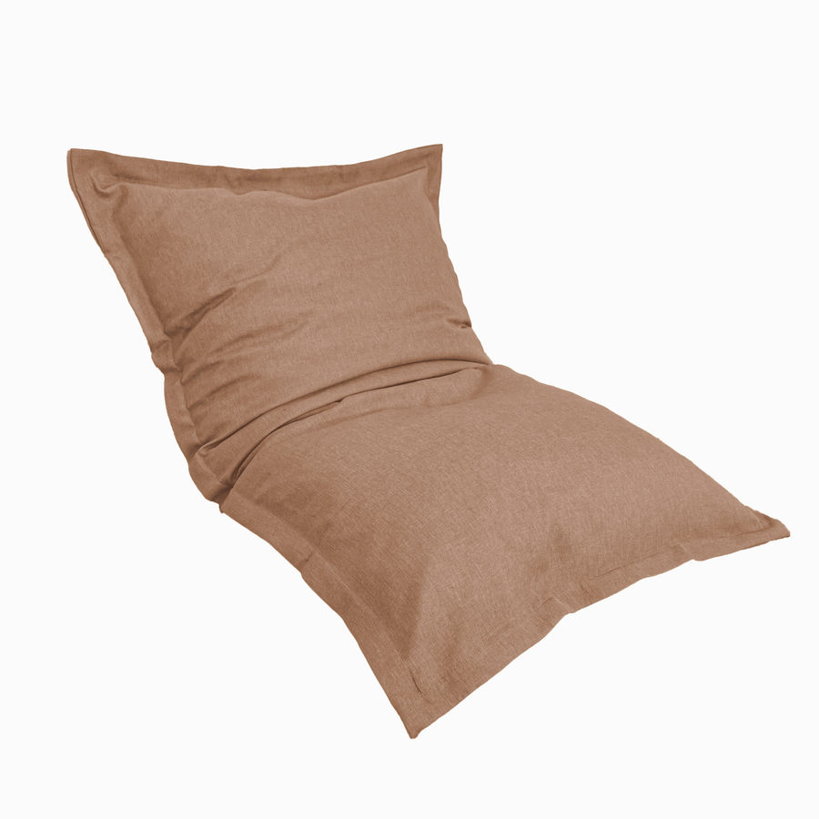 Puf Cojín Gigante XL 150x100 Terracota, funda desenfundable