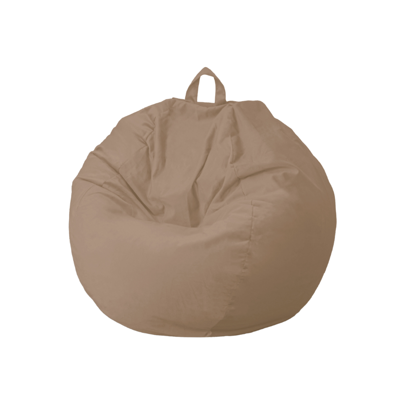 Pouf poire XL d'intérieur en tissu velours, relleno de espuma