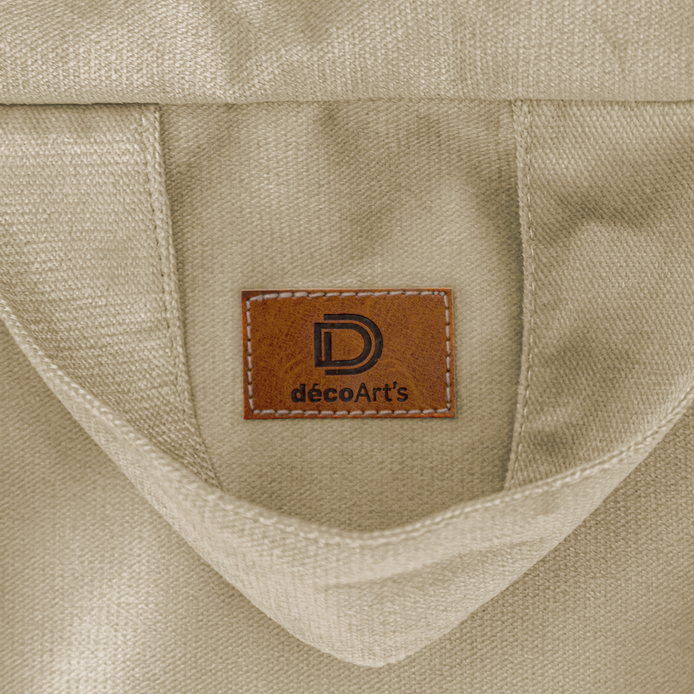 Puf Pera Gigante XXL 120x150 Crema, para interior