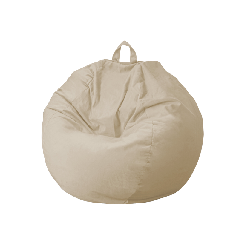 Pouf poire XL d'intérieur en tissu velours, relleno de espuma