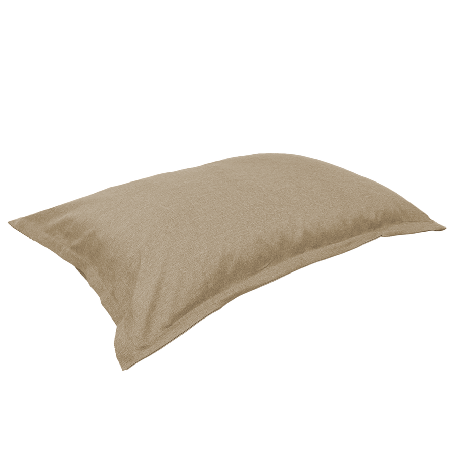 Puf Cojín Gigante XL 150x100 Beige, relleno de copos de espuma