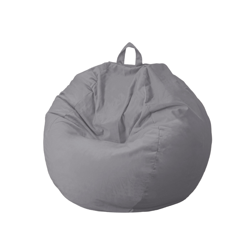 Pouf poire XL d'intérieur en tissu velours, relleno de espuma
