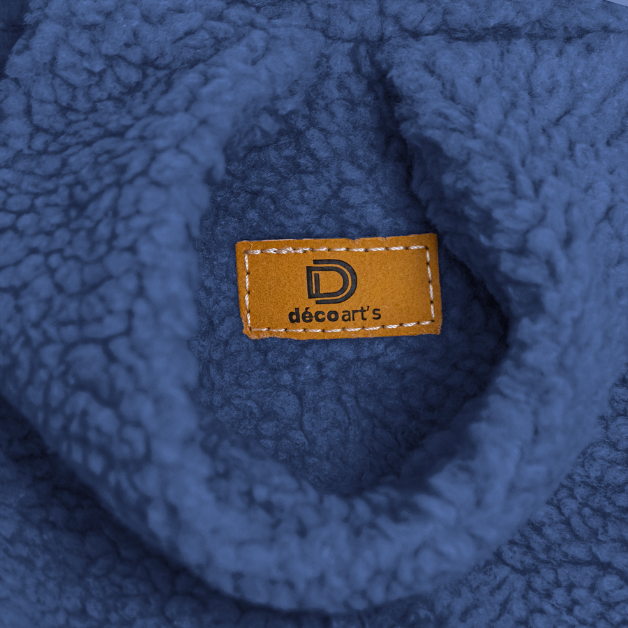 Pouf poire XL d'intérieur en tissu sherpa, para interior