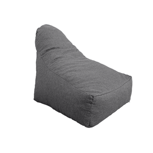 Sillón Puf XXL 120x90 Gris Chiné - Tissu Efecto Lino y Espuma (Confort de Salón)