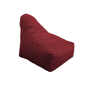 Fauteuil Pouf XXL 120x90 Prune - Tissu Effet Lin & Mousse (Confort Salon)