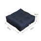 Lot de 2 coussins de sol effet lin 50 x 50 x 18 cm - bleu - Deco-arts.fr
