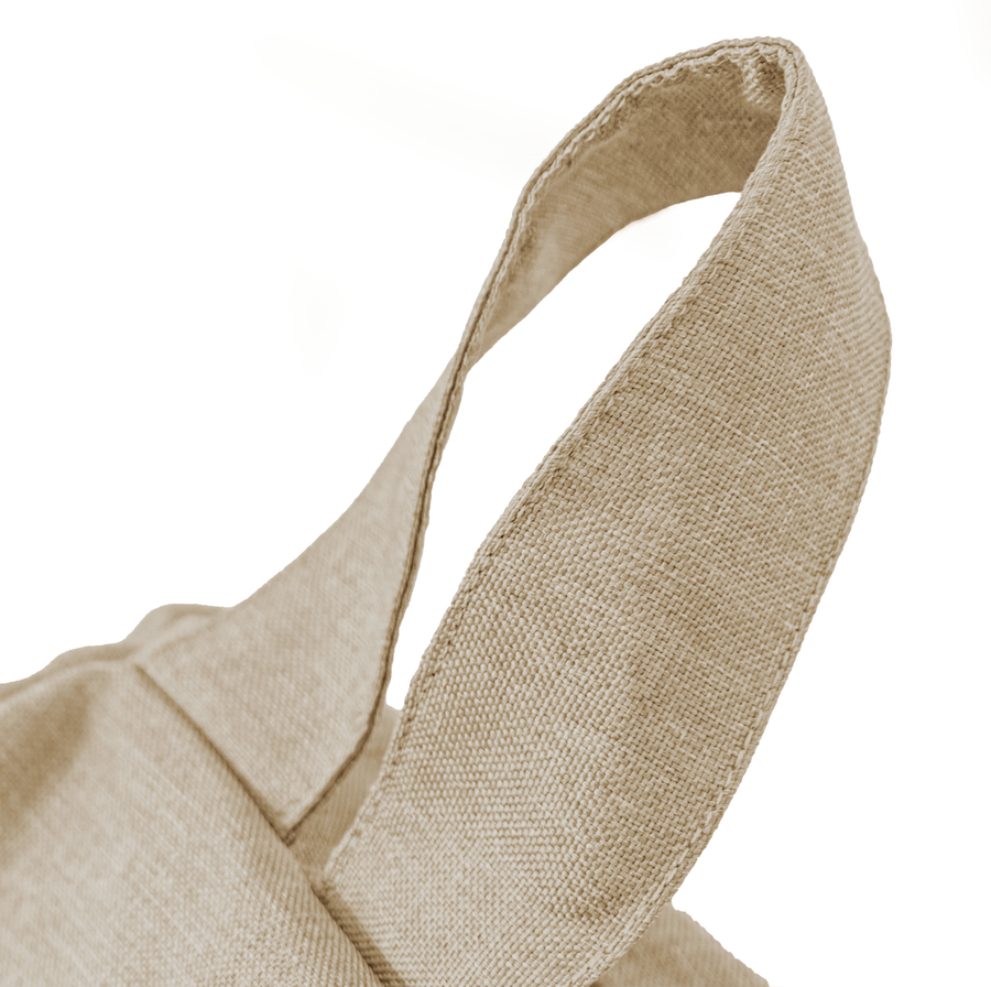 Pouf poire XL d'intérieur en tissu effet lin, para interior
