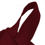 Pouf poire Géant XXL d'intérieur en tissu effet lin - 120x150 cm - Prune  - Deco-arts.fr