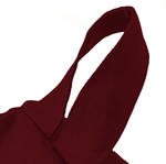 Pouf poire XL d'intérieur en tissu effet lin - 110x120 cm - Prune  - Deco-arts.fr