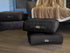 Pouf en velours 40 x 40 x 14 cm lot de 2 - Gris fonce - Deco-arts.fr