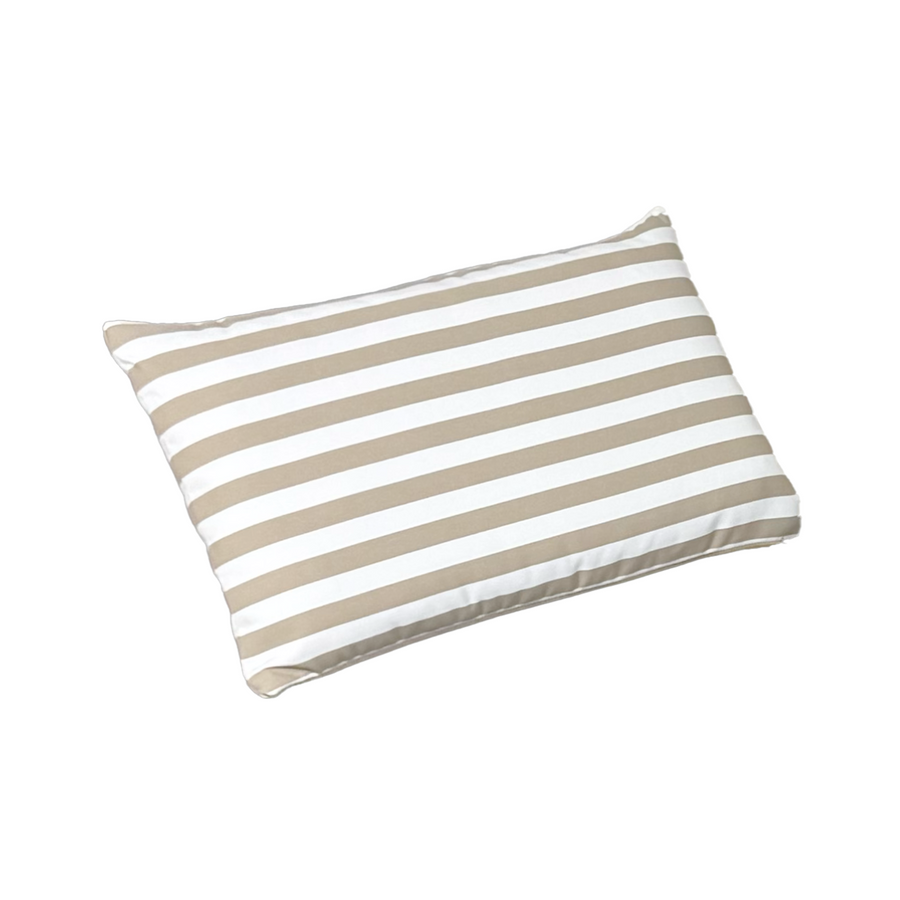 Colchoneta Premium para Tumbona 190x60 Rayas Beige, para exterior y piscina