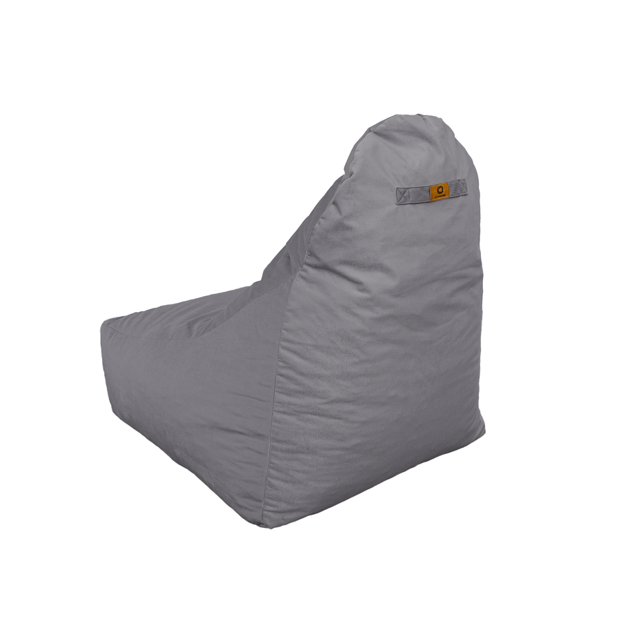 Sillón Puf XXL 120x90 Gris Claro – foto 5