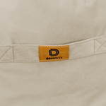 Pouf fauteuil XXL d'intérieur en tissu velours - 120x70x90 cm - Crême - Deco-arts.fr