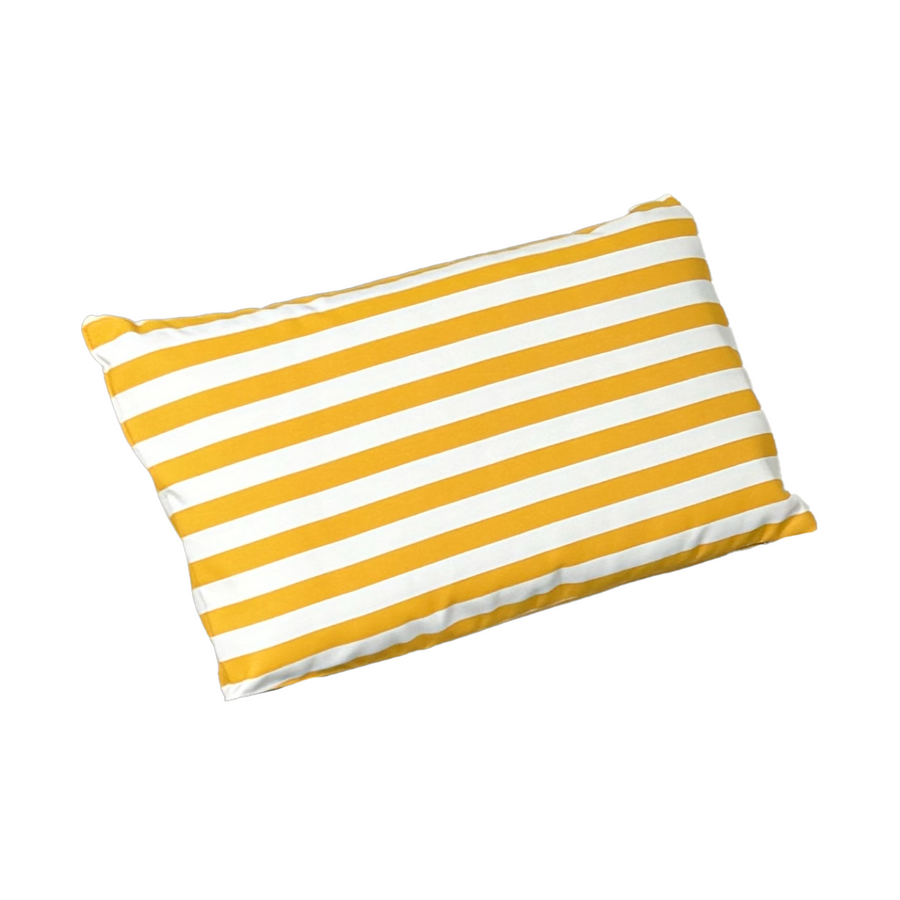 Colchoneta Premium para Tumbona 190x60 Rayas Amarillas, para exterior y piscina