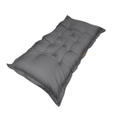 Futon XXL en lin matelas de sol 195x100cm - gris chiné - Deco-arts.fr