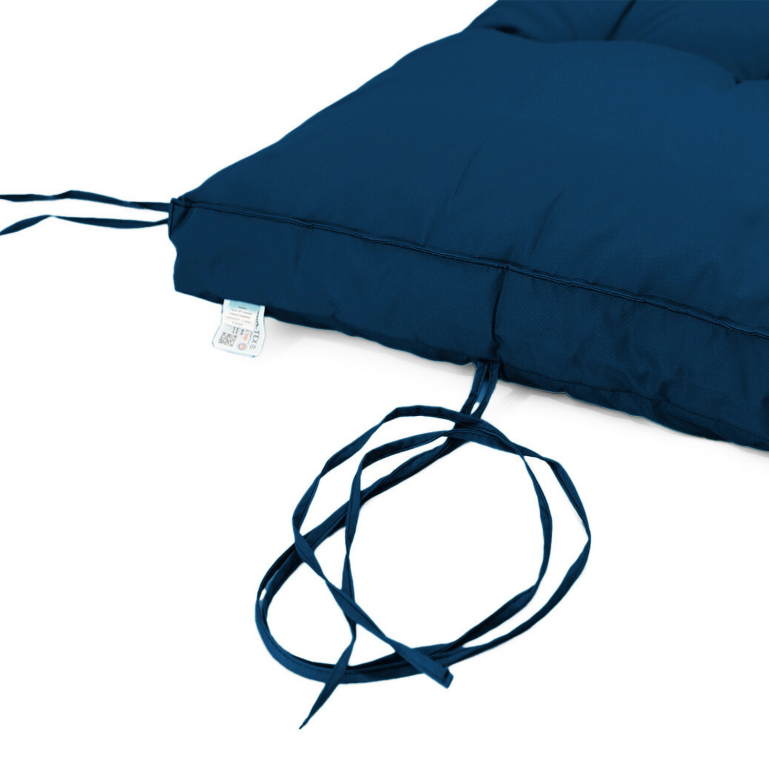 Coussin bain de soleil 185 x55cm Bleu pétrole - Deco-arts.fr