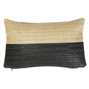 Funda de Cojín Efecto Rafia Bicolor 30x50 - (Housse Seule - Estilo Bohemio)