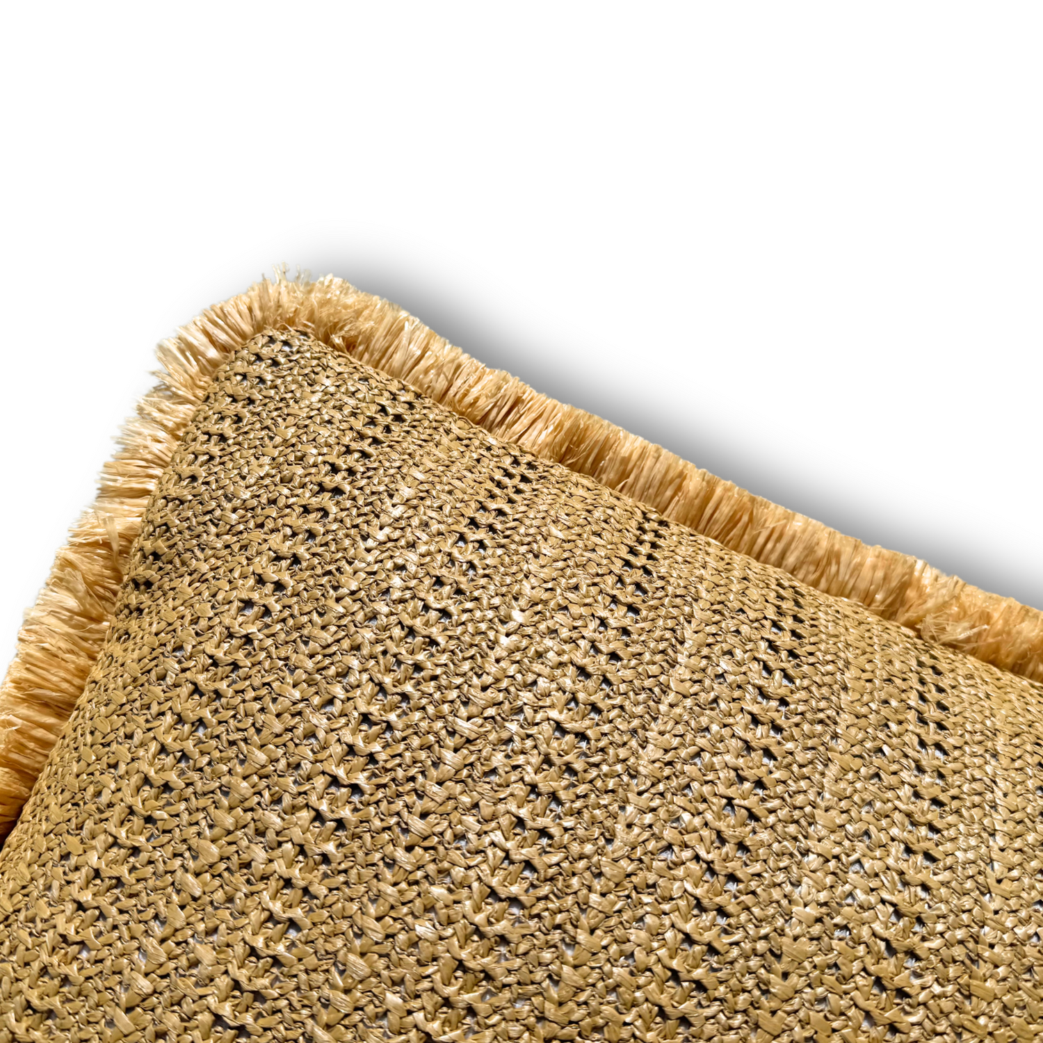 Housse de coussin effet raphia - Uni - Carré - 45x45cm - Deco-arts.fr
