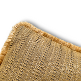 Housse de coussin effet raphia - Uni - Carré - 45x45cm - Deco-arts.fr