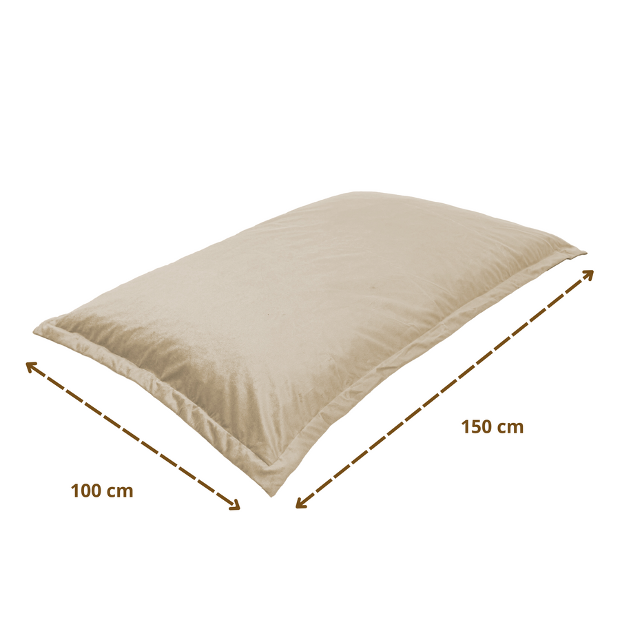 Puf Cojín Gigante XL 150x100 Crema – foto 6