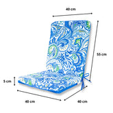 Lot de 2 Coussins pour chaises 95 x 40 cm motif Arabesque - Deco-arts.fr