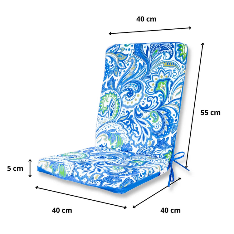 Lot de 2 Coussins pour chaises 95 x 40 cm motif Arabesque - Deco-arts.fr