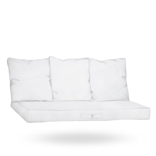 Matelas et 3 coussins pour canapé extérieur et palette - Frais de port offert - Deco-arts.fr