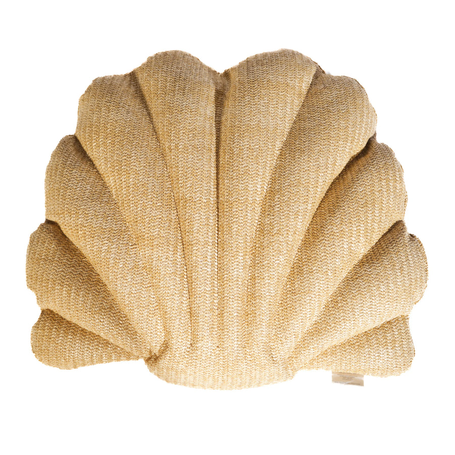 Coussin Coquillage Effet Raphia 45x45 cm, tejido efecto rafia