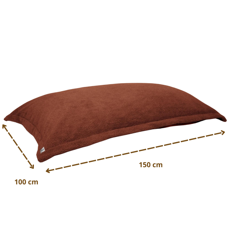 Puf Cojín Gigante XL 150x100 Terracota, para interior
