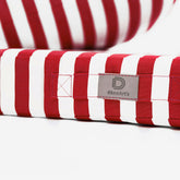 Coussins pour salon de jardin déhoussable 60x60cm - Rayure rouge - Déco Arts