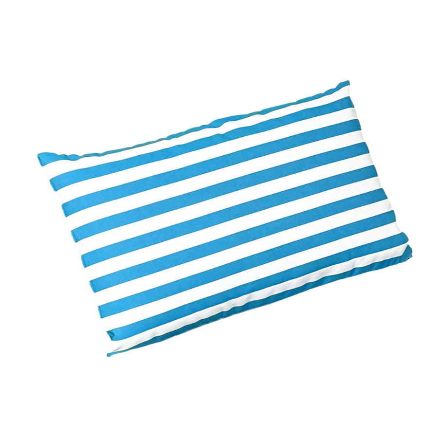 Colchoneta Premium para Tumbona 190x60 Rayas Turquesa, para exterior y piscina