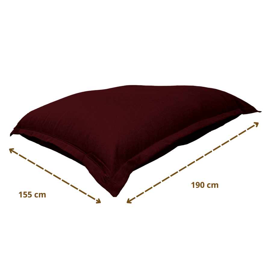 Puf Gigante XXL 190x155 Ciruela – foto 6
