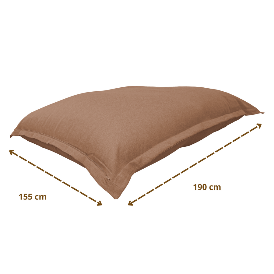 Puf Gigante XXL 190x155 Marron – foto 6
