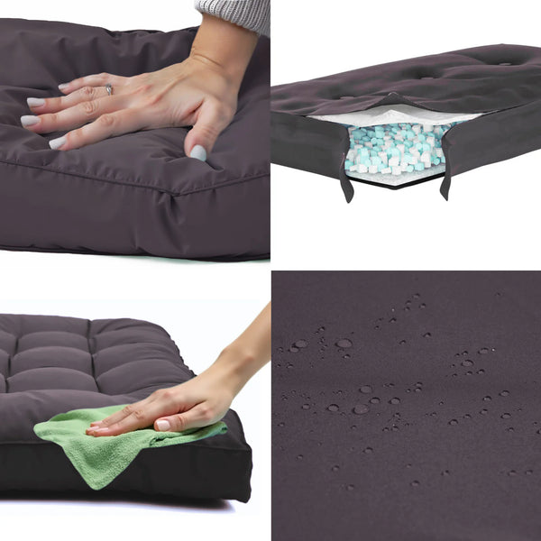 Matelas gris carbone 185x55 cm - imperméable