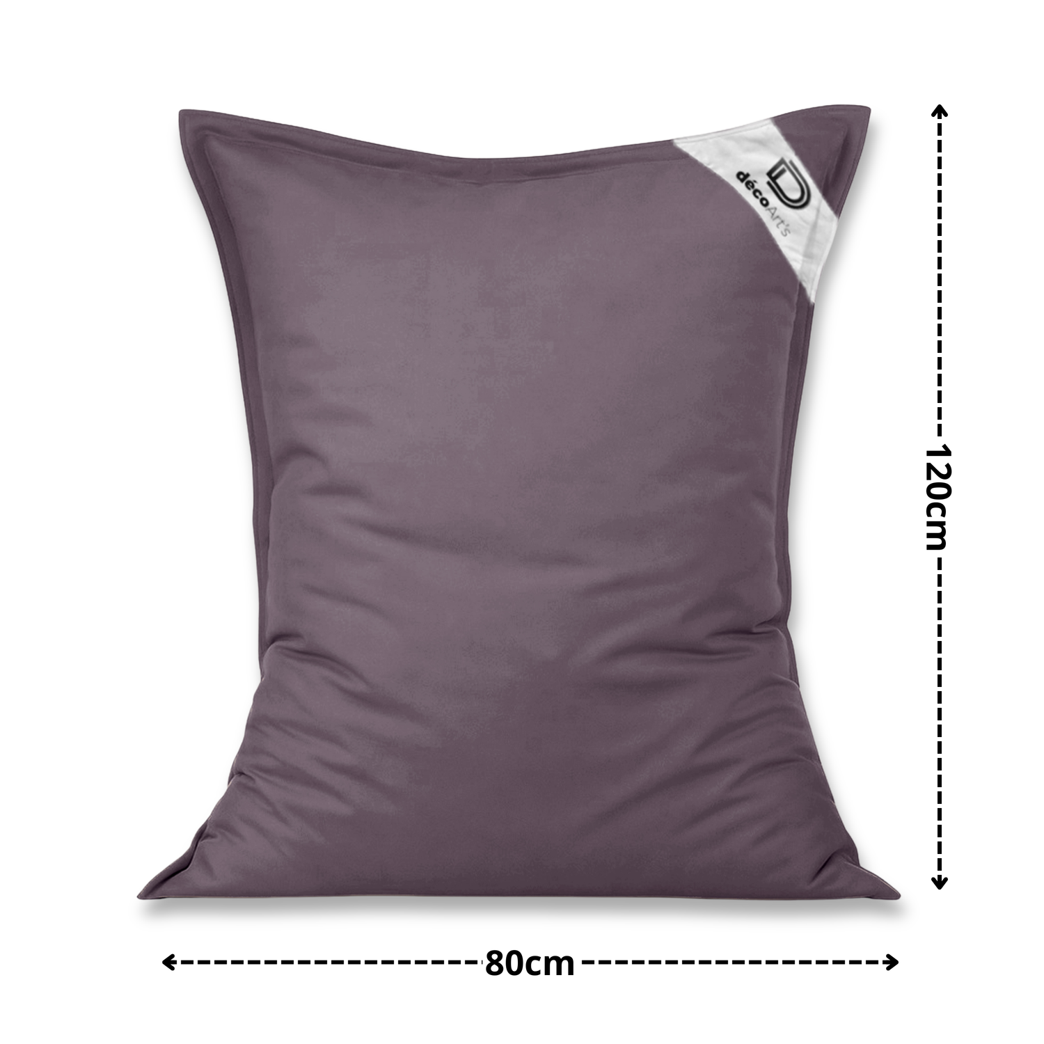 Housse pour Pouf Géant XL 120x80cm Intérieur et Extérieur - Gris carbone - Deco-arts.fr