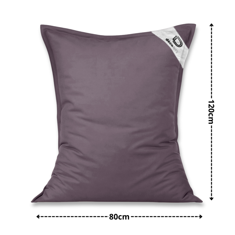 Housse pour Pouf Géant XL 120x80cm Intérieur et Extérieur - Gris carbone - Deco-arts.fr